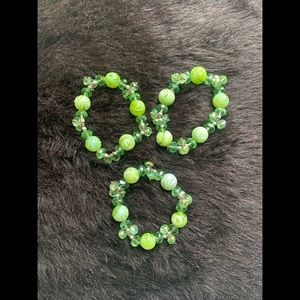Green Beaded bracelets